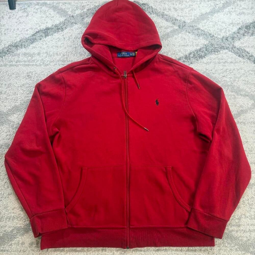 Red polo ralph lauren jacket size XL